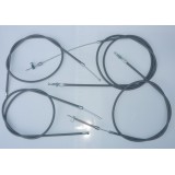 BOWDENY - SADA - PRO BABETTA 206,207 SE ŠNEKOVÝM PLYNEM - ŠEDÉ